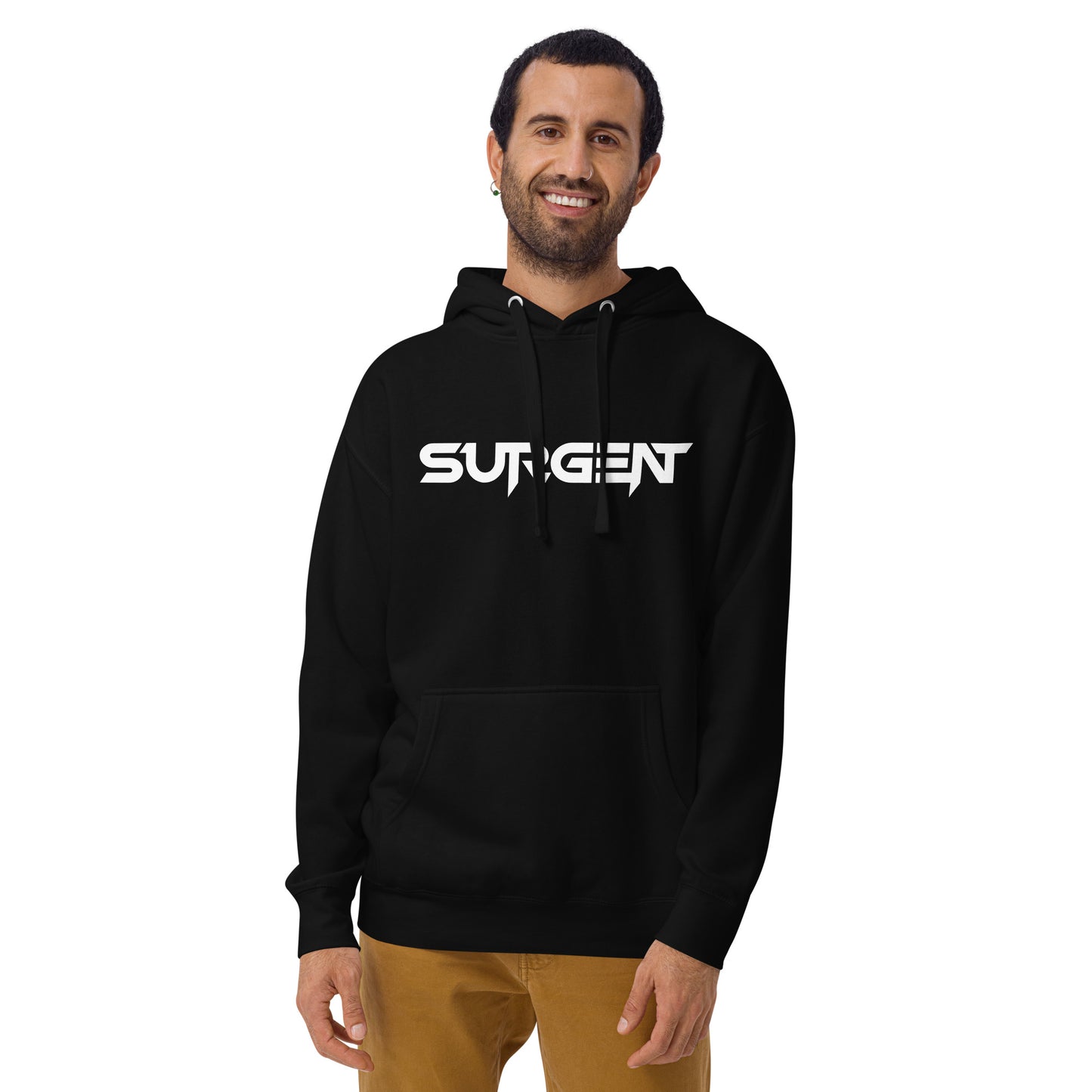 Surgent Logo + Man Unisex Hoodie