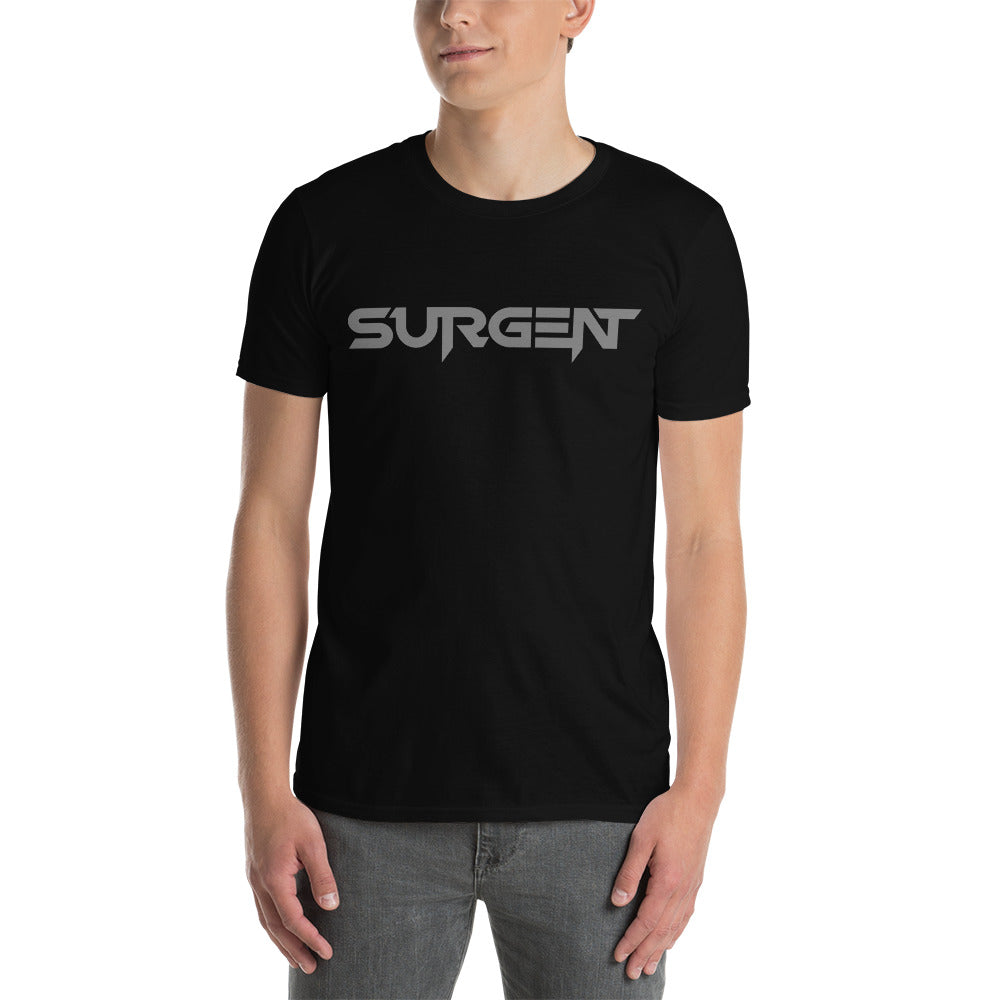 Surgent Logo Gray-on-Black T-Shirt