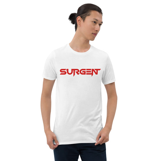 Surgent Logo Red-on-White T-Shirt